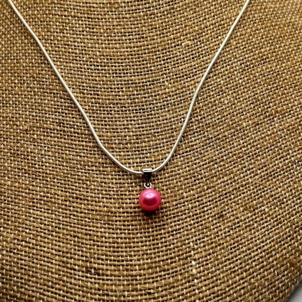 Genuine Pearl Drop Necklace - Picture 1 of 1
